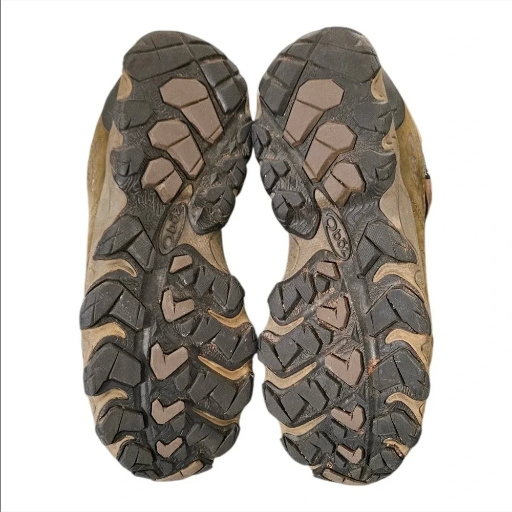 Oboz Tamarack Low B-DRY Waterproof Hiking Shoes Mens Brown Olive Green‎ Trail